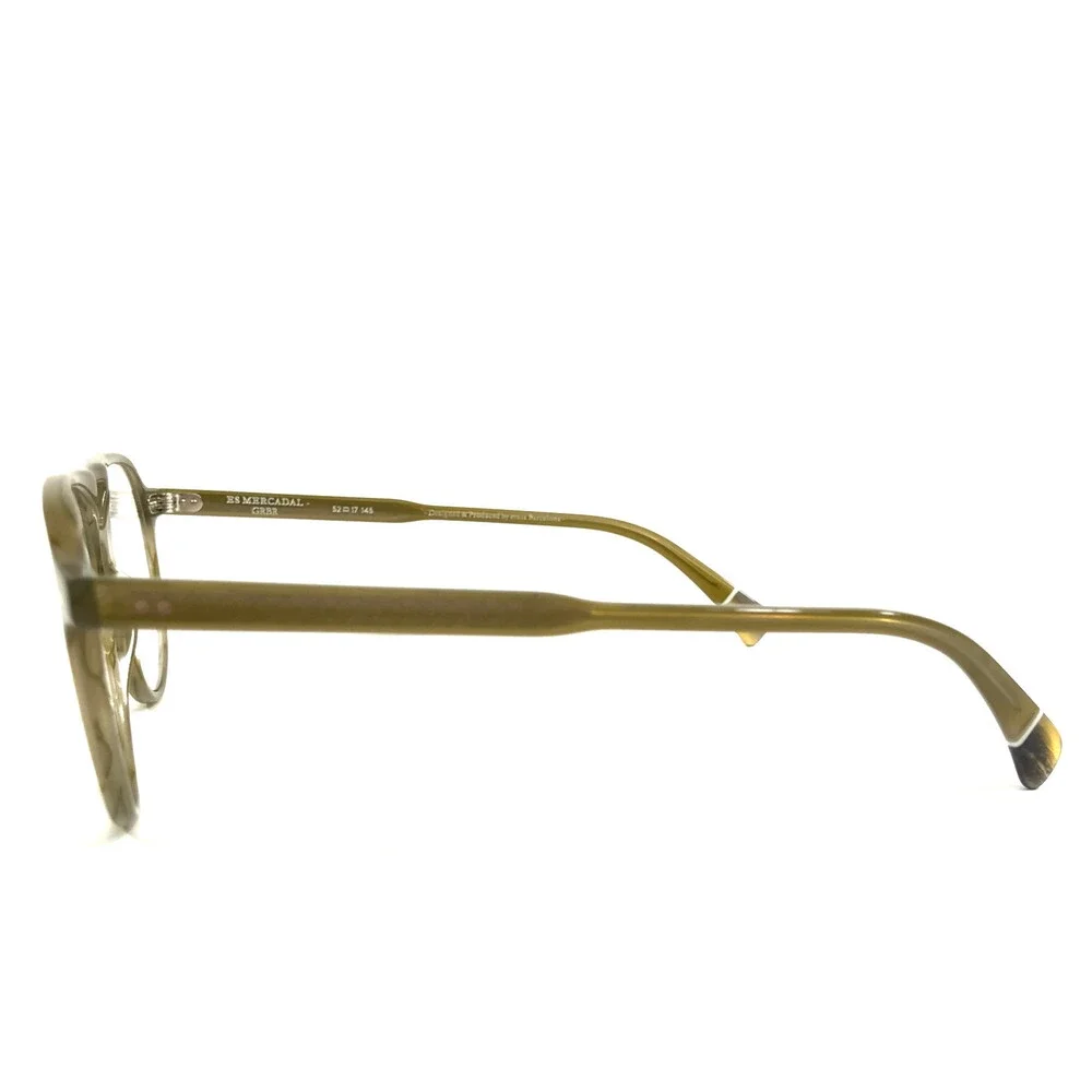 Etnia Barcelona Eyeglasses Frames ES MERCADAL GRBR Green Brown Olive 52-17-145